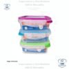 Sterlite ultra seal (2) Contenedor Hermetic Cuadrado con Válvula 0.9 L