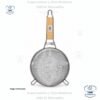 Tamiz de malla fina Colador de alimentos de acero inoxidable con mango de madera para freír jugo arroz, verduras, frutas, leche de soja