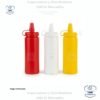 Salsera 6.5 oz, 190 ml, en colores blanco, rojo y amarillo