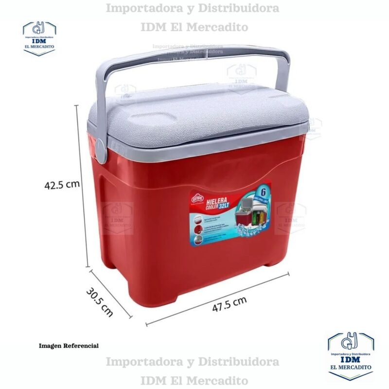 Hielera Guateplast polar capacidad 32 L