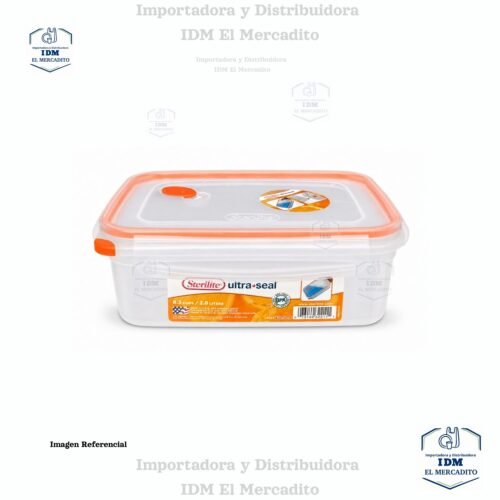 Sterilite Ultra-Seal 8.3 tazas, recipiente, Contenedor de Almacenamiento de Alimentos con Cierre, Sello Hermético Impermeable