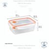 Sterilite Ultra-Seal 8.3 tazas, recipiente, Contenedor de Almacenamiento de Alimentos con Cierre, Sello Hermético Impermeable