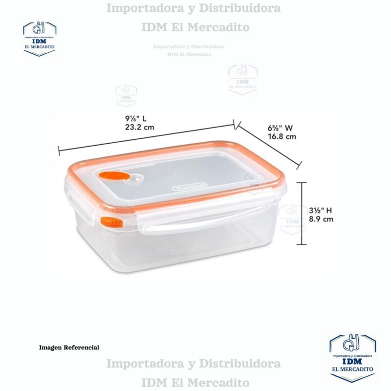 Sterilite Ultra-Seal 8.3 tazas, recipiente, Contenedor de Almacenamiento de Alimentos con Cierre, Sello Hermético Impermeable
