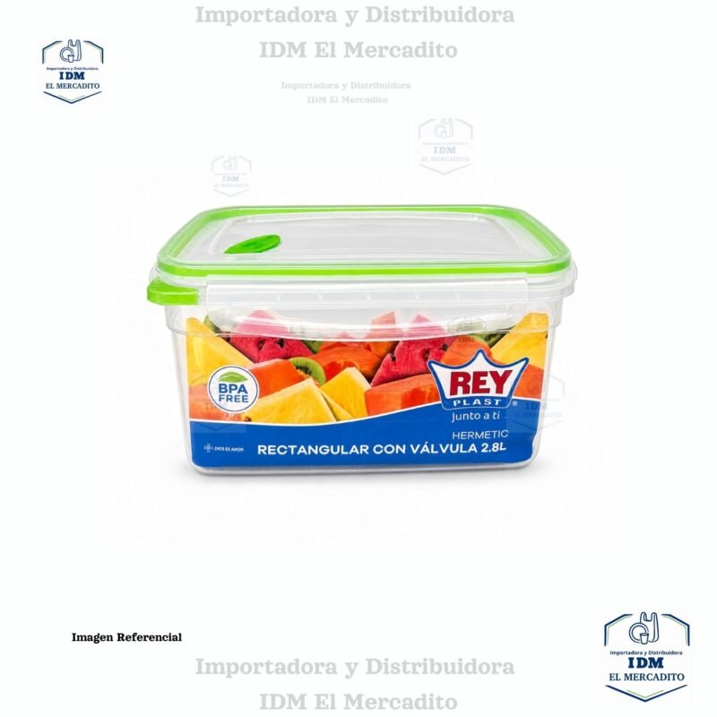 Contenedor Hermetic Rectangular con Válvula 2.8 L