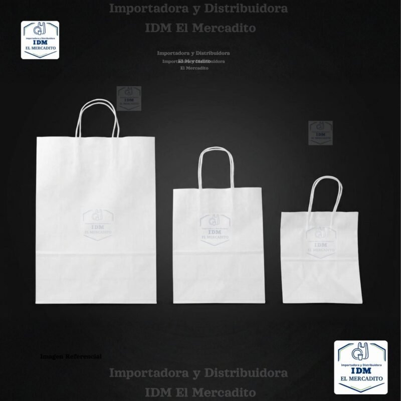 Bolsa de papel Manigueta Blanca