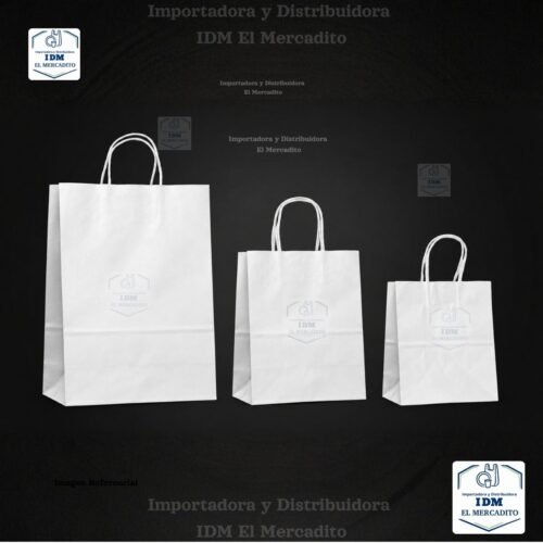 Bolsa de papel Manigueta Blanca