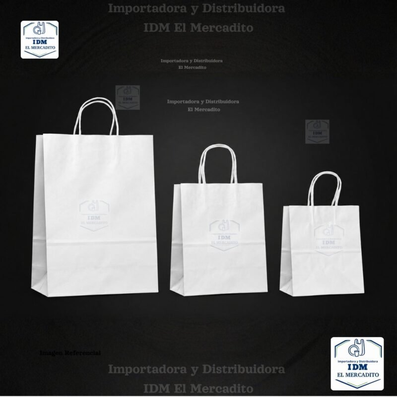 Bolsa de papel Manigueta Blanca