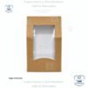 Caja Kraft para Wrap con ventana