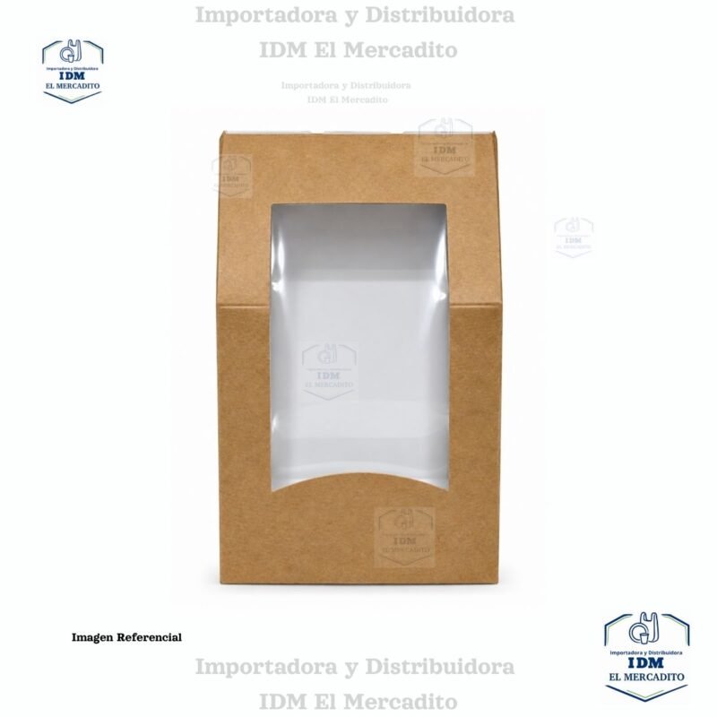 Caja Kraft para Wrap con ventana