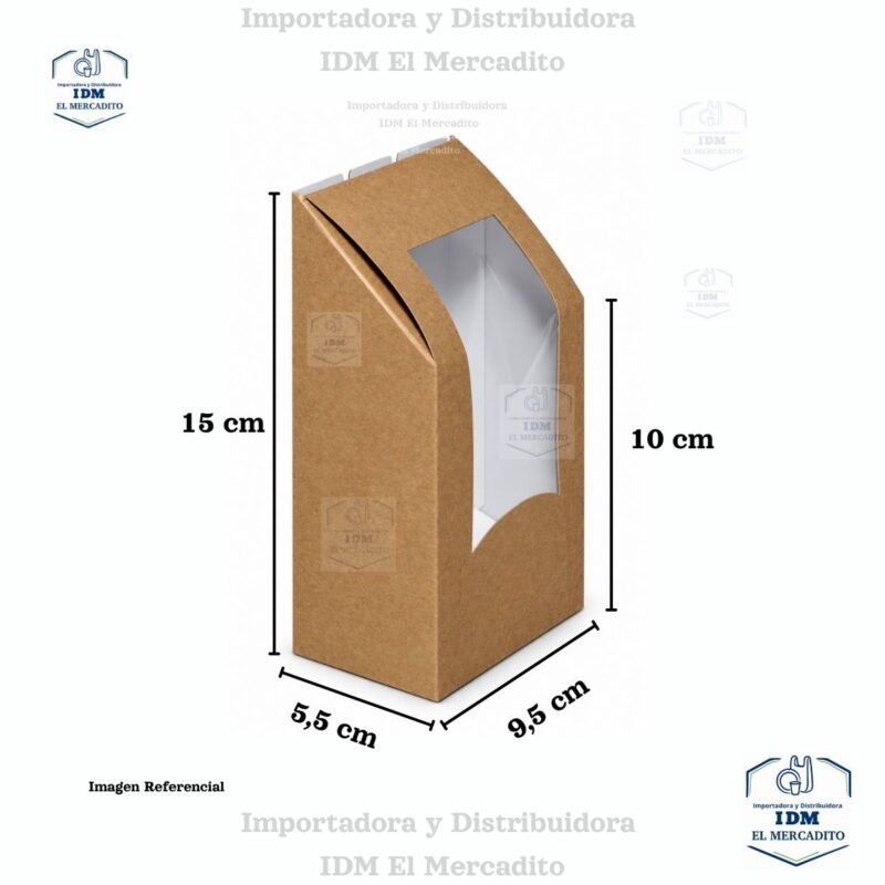 Caja Kraft para Wrap con ventana