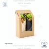 Caja Kraft para Wrap con ventana