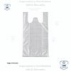 Bolsa estilo Camiseta Semi-transparente 10x20 pulgadas