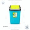 4 Basurero de plástico Princeware con tapa abatible, capacidad de 15 litros – Modelo 4515