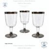 Copas darnel premium de 8 oz para vino plástica, 6 unidades por paquete