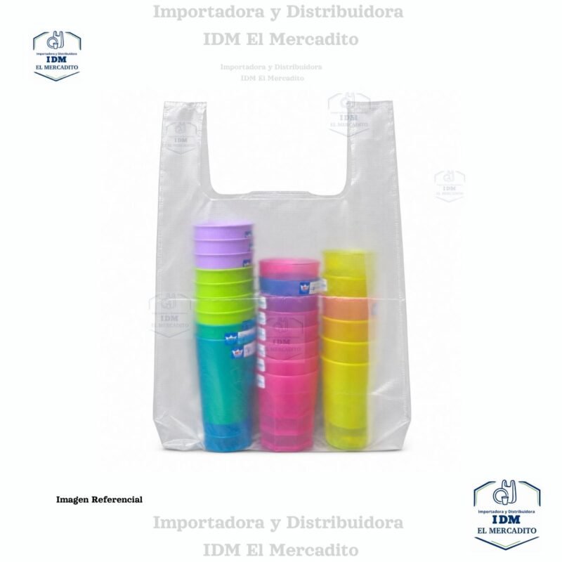 Bolsa estilo Camiseta Semi-transparente 10x20 pulgadas