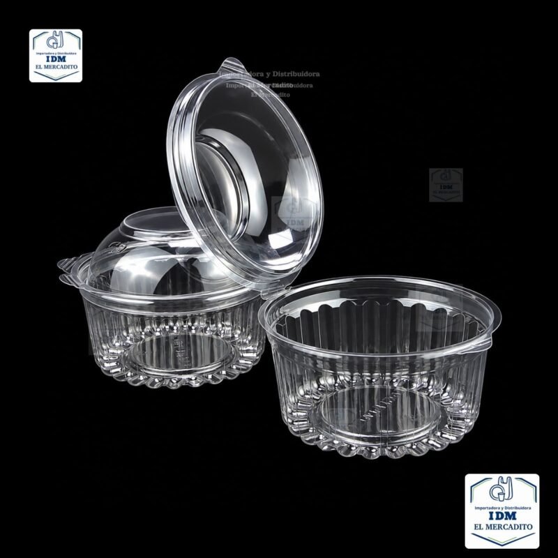Envase plástico Redondo ILOCK 12 oz, en paquetes de 10 unidades