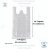 Bolsa estilo Camiseta Semi-transparente 10x20 pulgadas