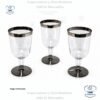 Copas darnel premium de 8 oz para vino plástica, 6 unidades por paquete