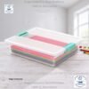 Caja organizadora plástica Sterilite grande clip box, 36 × 28 × 8,3 cm