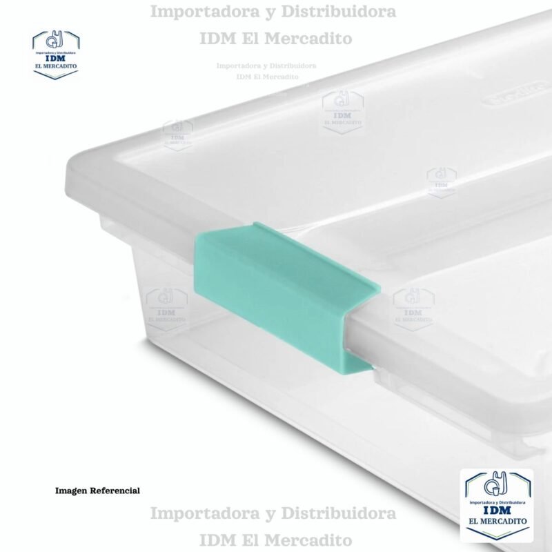 Caja organizadora plástica Sterilite grande clip box, 36 × 28 × 8,3 cm