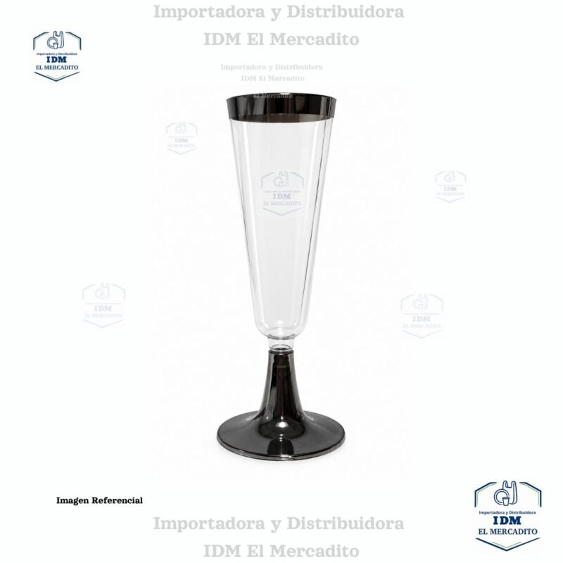 Copas darnel premium de 5 oz para champan plástica, 6 unidades por paquete