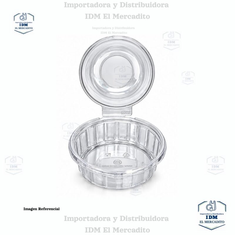 Envase plástico Redondo ILOCK 8 oz, en paquetes de 10 unidades