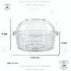 Envase plástico Redondo ILOCK 8 oz, en paquetes de 10 unidades