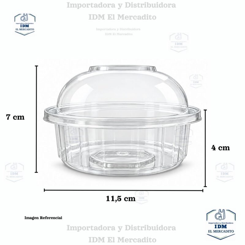 Envase plástico Redondo ILOCK 8 oz, en paquetes de 10 unidades